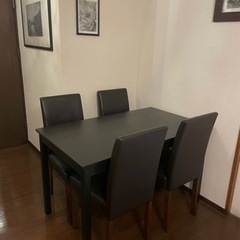 IKEAダイニングテーブルとチェア4脚カバーset