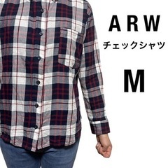 ARW アロー長袖チェックシャツ　Mサイズ