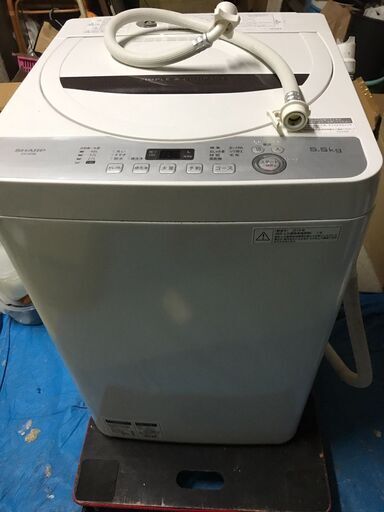 大注目 シャープ SHARP 全自動洗濯機 2018年製 ES-GE5B-T 5.5kg 洗濯機