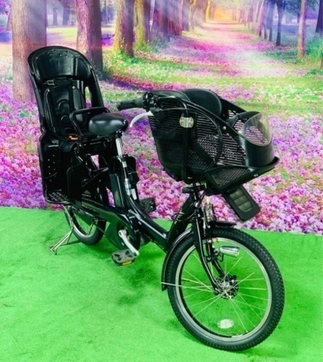 ❹ 5115子供乗せ電動アシスト自転車ブリヂストン3人乗り対応20インチ