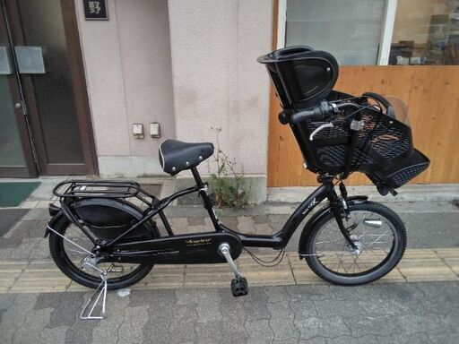 [BRIDGESTONE] Angelino petite(アンジェリーノ プティット)20吋子供乗せ自転車 アルミ/内装3段/点灯虫/ブラック