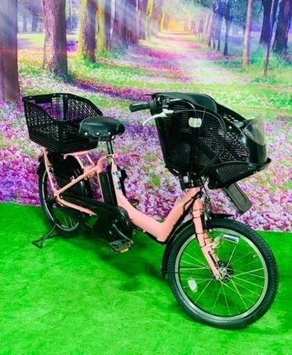 ❹ 5119子供乗せ電動アシスト自転車ヤマハ3人乗り対応20インチ