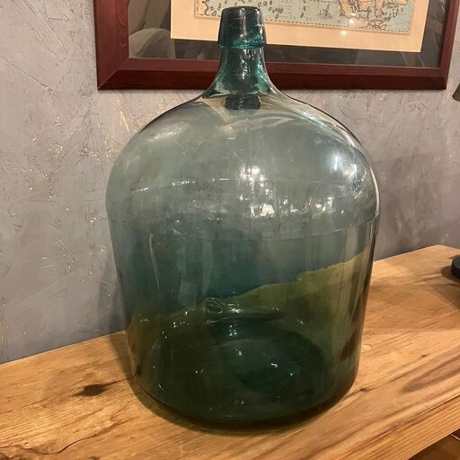 デミジョンボトル ガラス製 レトロ フラワーポット 花瓶 ●BA04N032