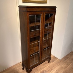 アンティーク ガラスキャビネット
