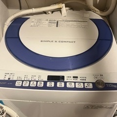 (GW明けまで受付)シャープ　ES-T707-A 全自動洗濯機　...