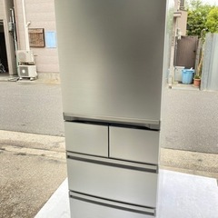 SANYO 5ドア 冷蔵庫　400L シルバー