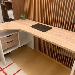 LOWYA L字型PCデスク（横145cm） 幅145] L字デスク 下収納付き 引き出し 書斎 | 【公式】LOWYA(ロウヤ