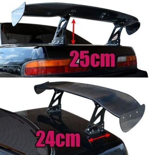 3Ｄ ＧＴウイング　　メーカー不明　汎用　カーボン調 GTウイングメーカー不明 3D GTウイング メーカー不明 汎用 カーボン