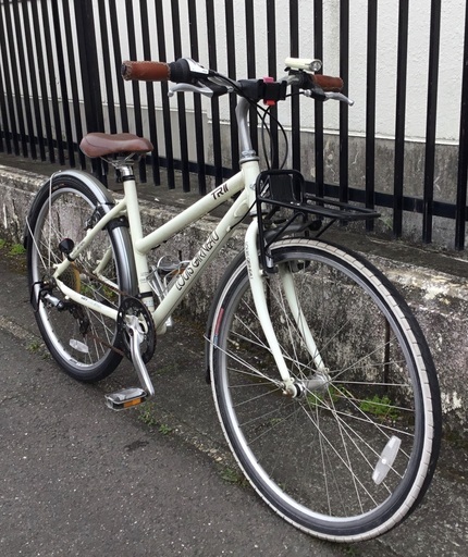 ＜整備・美品車＞ルイガノ・クロスバイク・TRⅡ・6061・サイズ420・ホワイト・お手入れ済みでピカピカ♪ 整備・美品車＞ルイガノ・クロスバイク・TRⅡ・6061・サイズ420