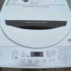 シャープ2018年製　洗濯機