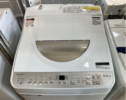 ⭐️人気⭐️2018年製 SHARP シャープ 5.5kg洗濯機 ES-TX5B 乾燥機能搭載 No.8078