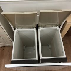 ▼値下げ▼ダストボックス キッチン収納 隙間収納 サニタリー収納 オープンダイニング収納 ゴミ箱 日本製 株式会社サン 幅56cm 定価76,000円💳自社配送時🌟代引き可💳＊現金、クレジット、スマホ決済対応＊