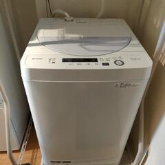 洗濯機/SHARP/5,5kg/2017年製/ホワイト