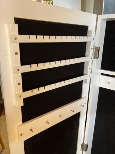 八角壁掛けアンティークミラー 英国アンティーク木製カッティング