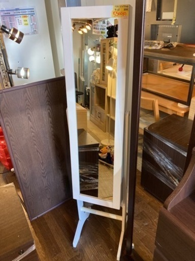 無印良品 スタンドミラー 姿見 オーク材 無印良品 オーク材ミラー(姿見