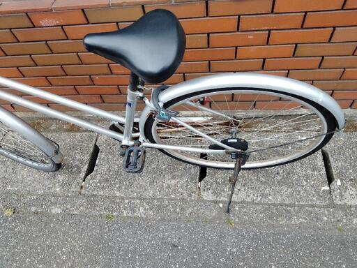 chariyoshy出品)【美品】27インチ自転車 シルバー