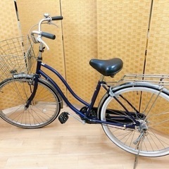 【引取】自転車 26インチ シティサイクル ブルー