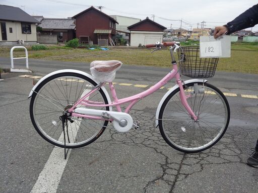 createur 26インチ シングル 軽快車 ピンク (182)
