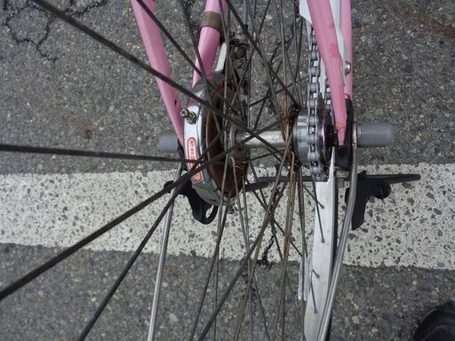 createur 26インチ シングル 軽快車 ピンク (182)