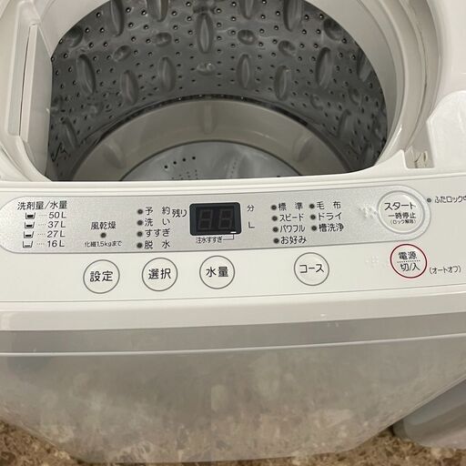 YAMADA SELECT ヤマダ電機 YWM-T60G1 全自動洗濯機 6キロ 2019年製 