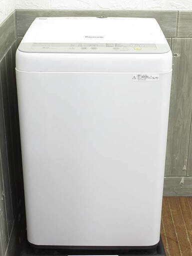 ss4984　パナソニック　全自動洗濯機　NA-F50B10　5kg　取扱説明書付き　Panasonic　縦型　洗濯機　ホワイト×シルバー　ステンレス槽　送風乾燥　ビッグウェーブ洗浄　つけおきコース　からみほぐし