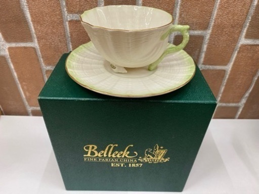 【愛品館江戸川店】Belleek ベリーク ネプチューン カップ\u0026ソーサー1客 ID102-026245-007