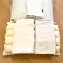 丸八枕とマナベの枕セット　カバー付き