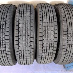 冬 ミツビシ 三菱 パジェロミニ【富山】日本製 スタッドレスタイヤ 175/80R15 ダンロップ SJ-7 中古４本 ミツビシ 三菱 センターキャップ付き 車検対応 冬 ミツビシ 三菱 パジェロミニ【富山】日本製 スタッドレスタイヤ 175