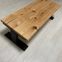 　テーブル　国産杉無垢材　カフェ板　ローテーブル