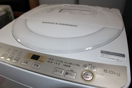 ★特別価格 美品！人気の6㎏★ SHARP シャープ全自動洗濯機 (ES-GE6C) 6㎏ 19年製 美品販売！★大田区・品川区配送・設置無料★店頭取引歓迎！