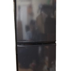 シャープ SHARP 2ドア冷凍冷蔵庫 SJ-14Y-B ブラック