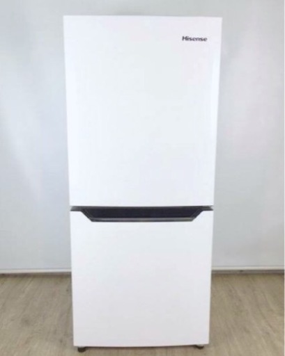 (送料無料) 2019年 極美品 冷蔵庫 2ドア 130L LED照明 大容量ドアポケット ⑦