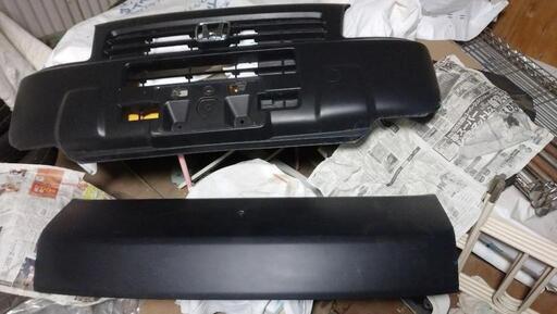 【もっと値下げしました】半額以下‼️ホンダ 艶消しブラック HA6,バモス,ホビオ フロントバンパー&ボンネット