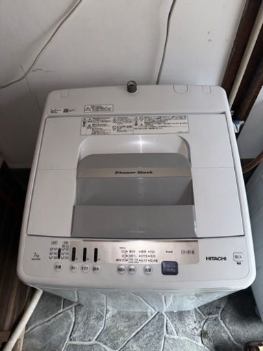 設置無料！大人気日立白い約束高性能おしゃれホワイトインテリア洗濯機7kgNW-R705（W