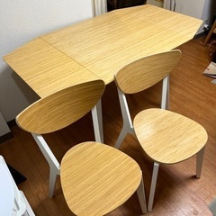 【IKEA】ダイニングテーブル＋チェア2脚セット