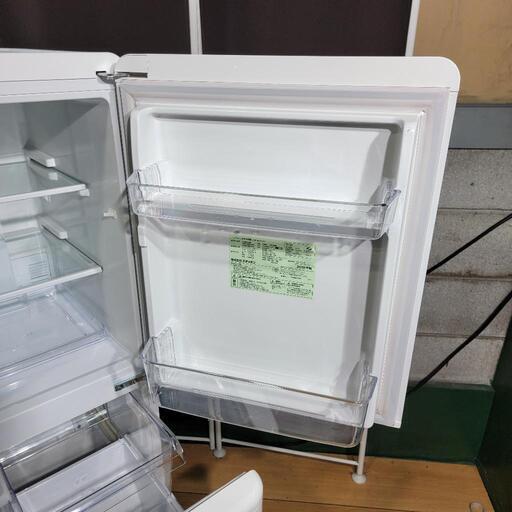 3331‼️設置まで無料‼️定価59,800円❣️レトロデザイン冷蔵庫✨高年式2019年製✨eangle 2ドア冷蔵庫
