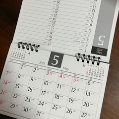 【未使用】卓上カレンダー　ノベルティ　シンプル　マンスリー