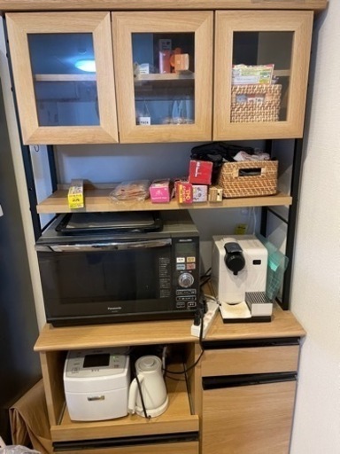 Ibata レンジボード 食器棚 キッチンボード-