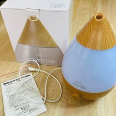 アロマ対応 LED 加湿器 レイドロップ ライトブラウン 超音波...