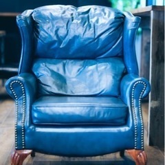 ヴィンテージ シングルソファ NAVY 99,980→値下げ39,990