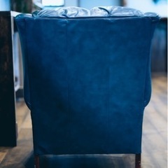 ヴィンテージ シングルソファ NAVY 99,980→値下げ39,990