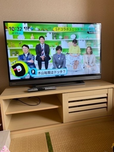 テレビTOSHIBA REGZA 40V型 テレビ台セット