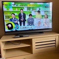 テレビTOSHIBA REGZA 40V型 テレビ台セット