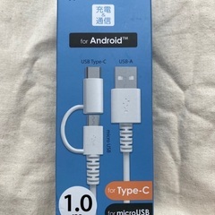 micro USBケーブル&Type-C変換アダプタ