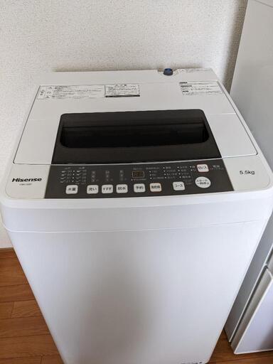 【お取引中】全自動電気洗濯機(HW-T55C) ※動作確認済み