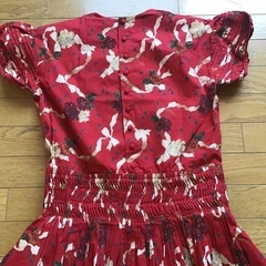 試着のみ 8万購入 ピンクハウス コットン 半袖 ワンピース 赤 