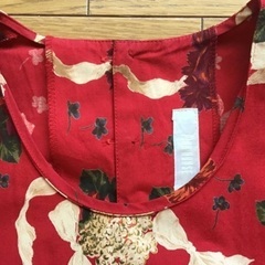 試着のみ 8万購入 ピンクハウス コットン 半袖 ワンピース 赤 