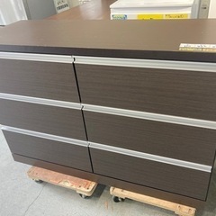 タンス【直接引取可】 大川家具】柿渋染め総桐タンス ノッソ 75cm幅 7段[マーゼルン