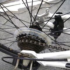 マウンテンバイク 26インチ 自転車 26×1.95  シルバー 21段変速 クロスバイク 苫小牧西店