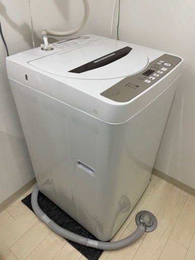 SHARP 全自動洗濯機 6キロ ES-GE6D-T 2020年製 美品
